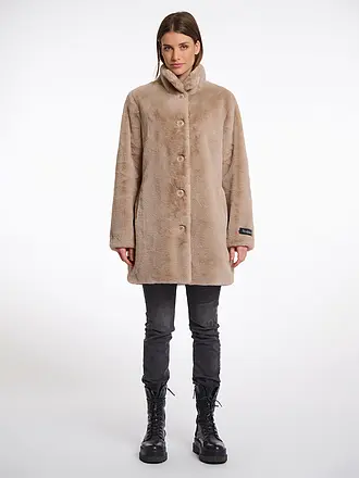 RINO&PELLE | Mantel in Felloptik NONNA | camel